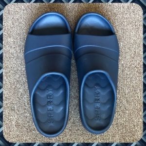 Men float slides